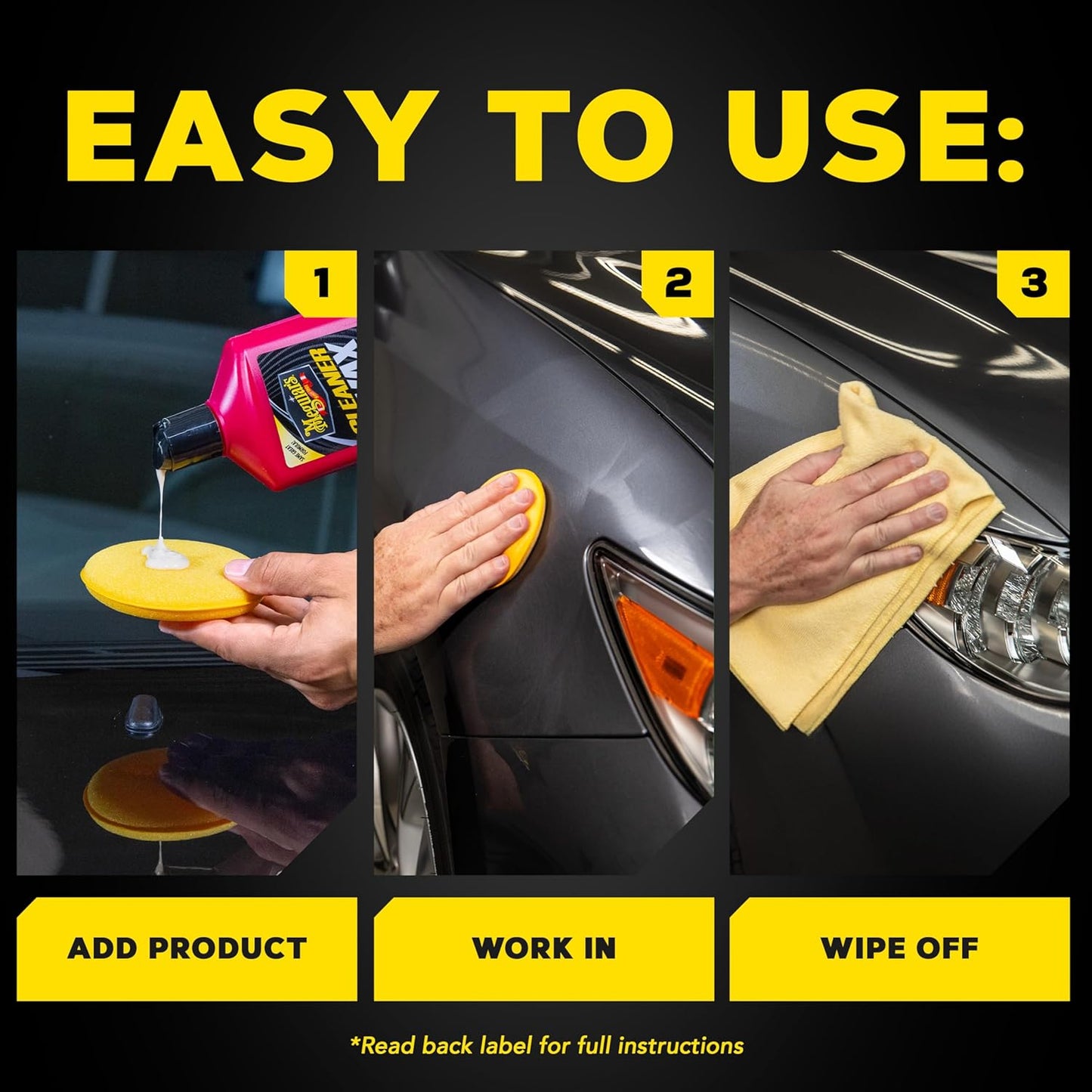 Meguiar’s Cleaner Wax, Liquid Car Wax For Diy Drivers & Detailers—Cleans, Polishes And Protects; Use On Exterior Paint And Clear Coat Surfaces On Cars, Trucks & Suvs - 16 Oz Bottle