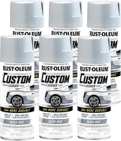 Rust-Oleum 323383 Automotive Custom Lacquer Spray Paint, 11 oz, Gloss Clear