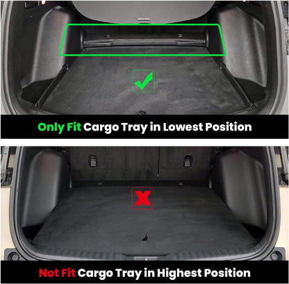 LASFIT Cargo Liner for Honda CR-V 2026 2025 2024 2023 (Gasoline & Hybrid & e:FCEV) All Weather TPE Car Trunk Mat (Upper Position), Cargo Only Black