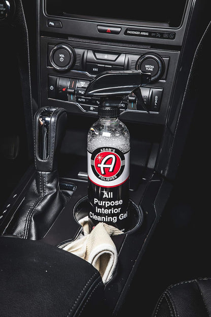 Adam's All Purpose Interior Cleaning Gel - Car Interior Cleaning For Interior Detailing Leather Seats, Vinyl Carpet, Upholstery, Plastic & Rubber Surfaces