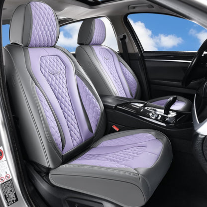 Coverado Seat Covers, Car Seat Covers Full Set, Black Car Seat Cover, Car Seat Covers Front Seats Back Seat Cover, Waterproof Car Seat Cushion, Leather Seat Covers Seat Protector Fit for Most Cars