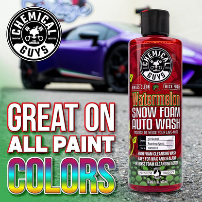 Chemical Guys Car Wash Soap for Foam Cannon or Bucket, Honeydew Snow Foam Car Wash Soap for Trucks, Motorcycles, RVs & More, Super Suds, Honeydew Scent - 128 oz (1 Gallon)