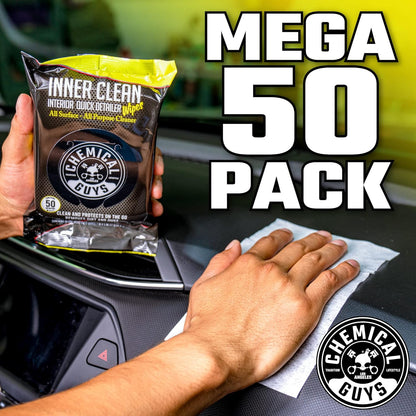 Chemical Guys InnerClean Interior Quick Detailer Cleaner and Protectant for Dashboards Door Panels Seats Trim and Surfaces Non Greasy Interior Car Cleaning Spray and Interior Detailer Spray 16 oz