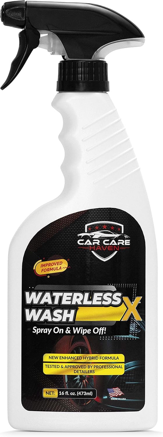 Waterless Wash X-Car Detailing Without Water (128 oz Gallon) Quick Detailer for Any Vehicle-Wash in Your Garage, at Work, or Anywhere-Spray On & Wipe Off