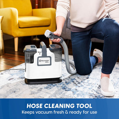 Vacmaster SCB301 400 Series Portable Carpet & Upholstery Spot Cleaner Machine, 15Kpa Power Suction with Versatile Tools for Pets, Area Rugs and Couches