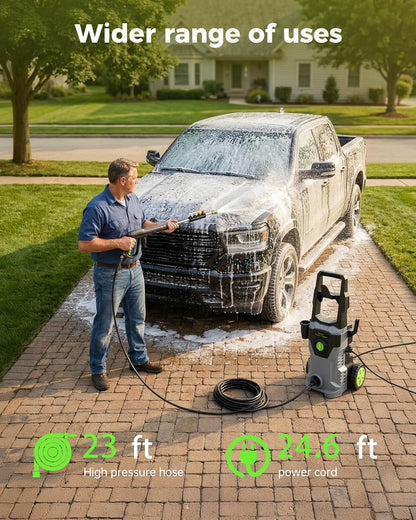 Pressure Washer, Power Washers 4800PSI 2.6GPM with 4 Quick Connect Nozzles, High Pressure Washer for Cars, Fences, Patios, Decks, Boats, Home Use