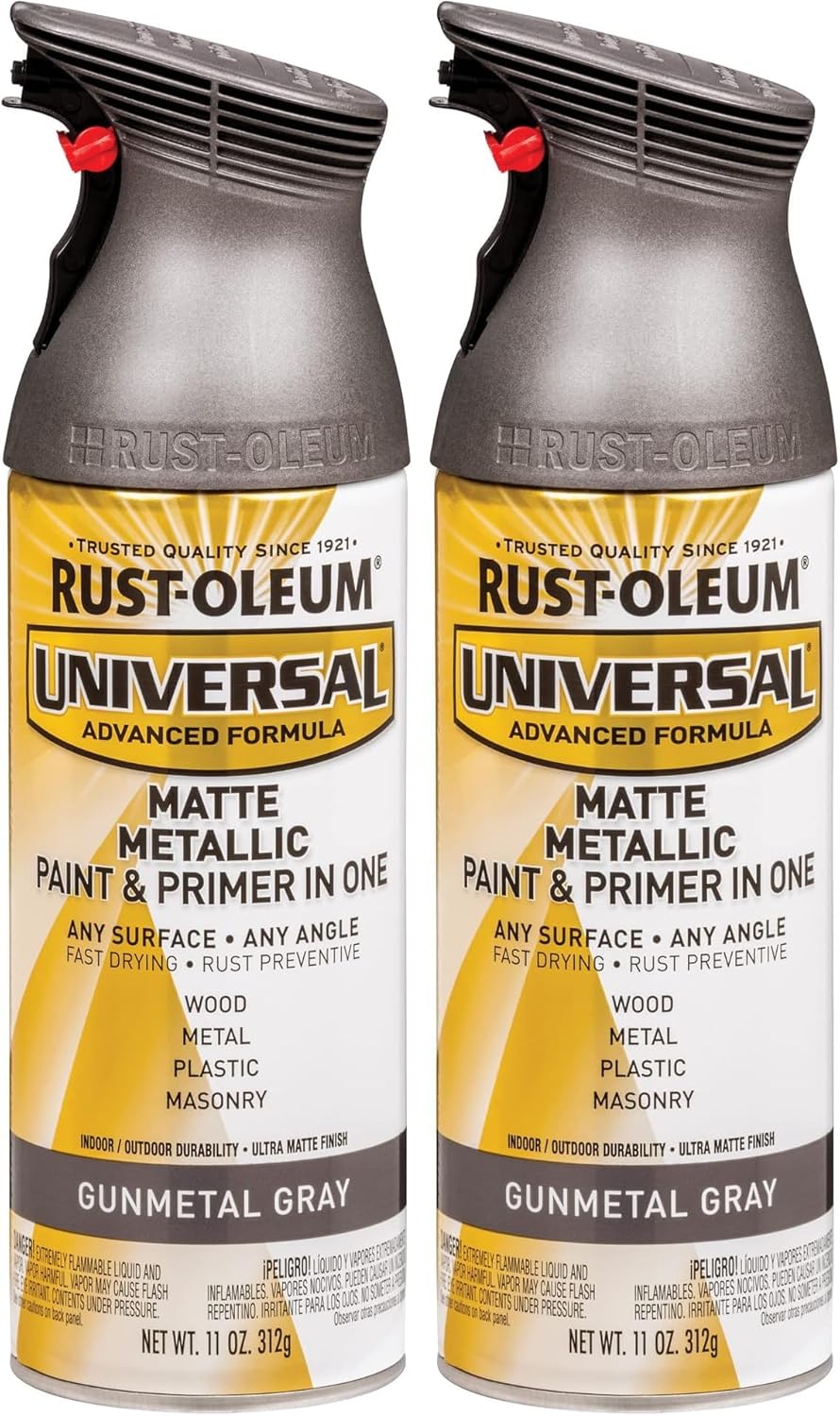 Rust-Oleum 302151 Universal All Surface Clear Topcoat Spray, 11 oz, Dead Flat Clear - Colors A