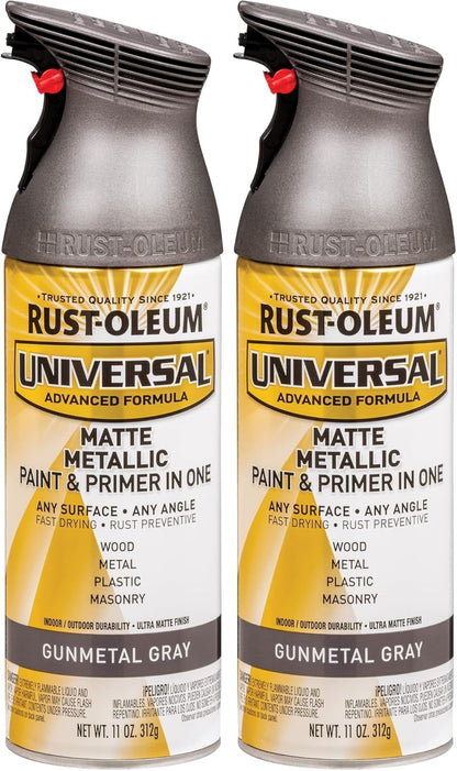 Rust-Oleum 302151 Universal All Surface Clear Topcoat Spray, 11 oz, Dead Flat Clear - Colors A