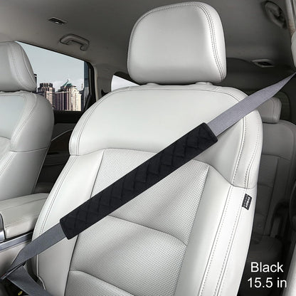 HighnessHwoo Extra Long Seatbelt Covers for Adults Kids Women & Men, Soft Car Seat Belt Strap Cushion for Sedan, SUV, Trucks, Shoulder Neck Chest Protector Pads, Auto Accessories, 1pc, Gray, 25.5in