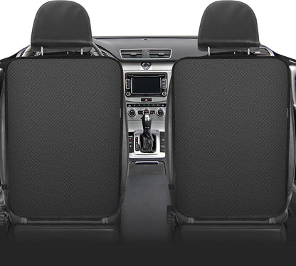Meolsaek Kick Mats Back Seat Protector, Waterproof Oxford Seat Back Protector, Car Seat Back Protector for Kids, Back of Seat Protector for Kids Feet Car Seat (Black A -1pc)