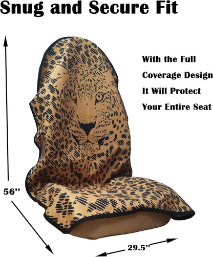 Car Seat Cover Protector Front Seats,for Gym Workout,Running,Swimming,Beach and Hiking,Waterproof Sweat Towel Bucket Seat Covers for Cars SUV Trucks (Black, 1Pcs)