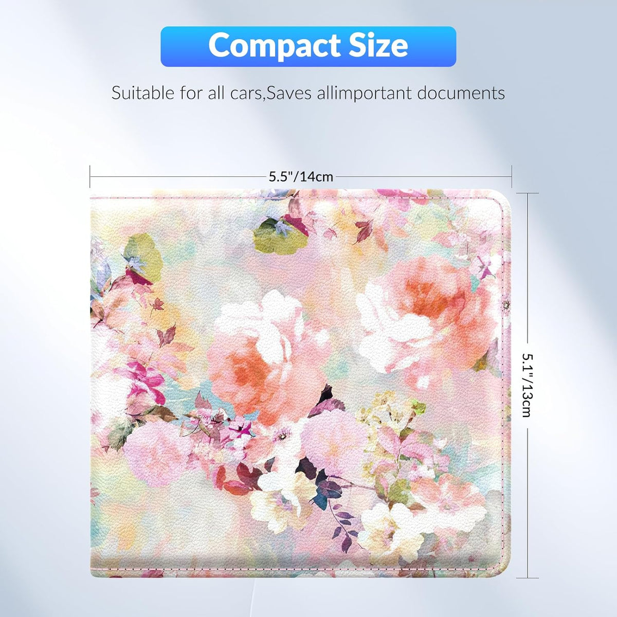 Car Registration and Insurance Card Holder，Vehicle Glove Box Car Organizer，Accessories Case for Storing Driving Licences, Cards, Documents