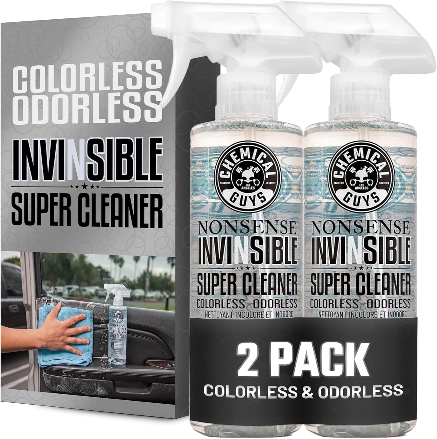 Chemical Guys Nonsense, Odorless Cleaner For Car Interior and Exterior All Purpose Cleaning Spray for Vinyl, Rubber, Plastic, Carpet, Upholstery, and Engine Bays Foaming Deep Cleaning Formula 16 oz