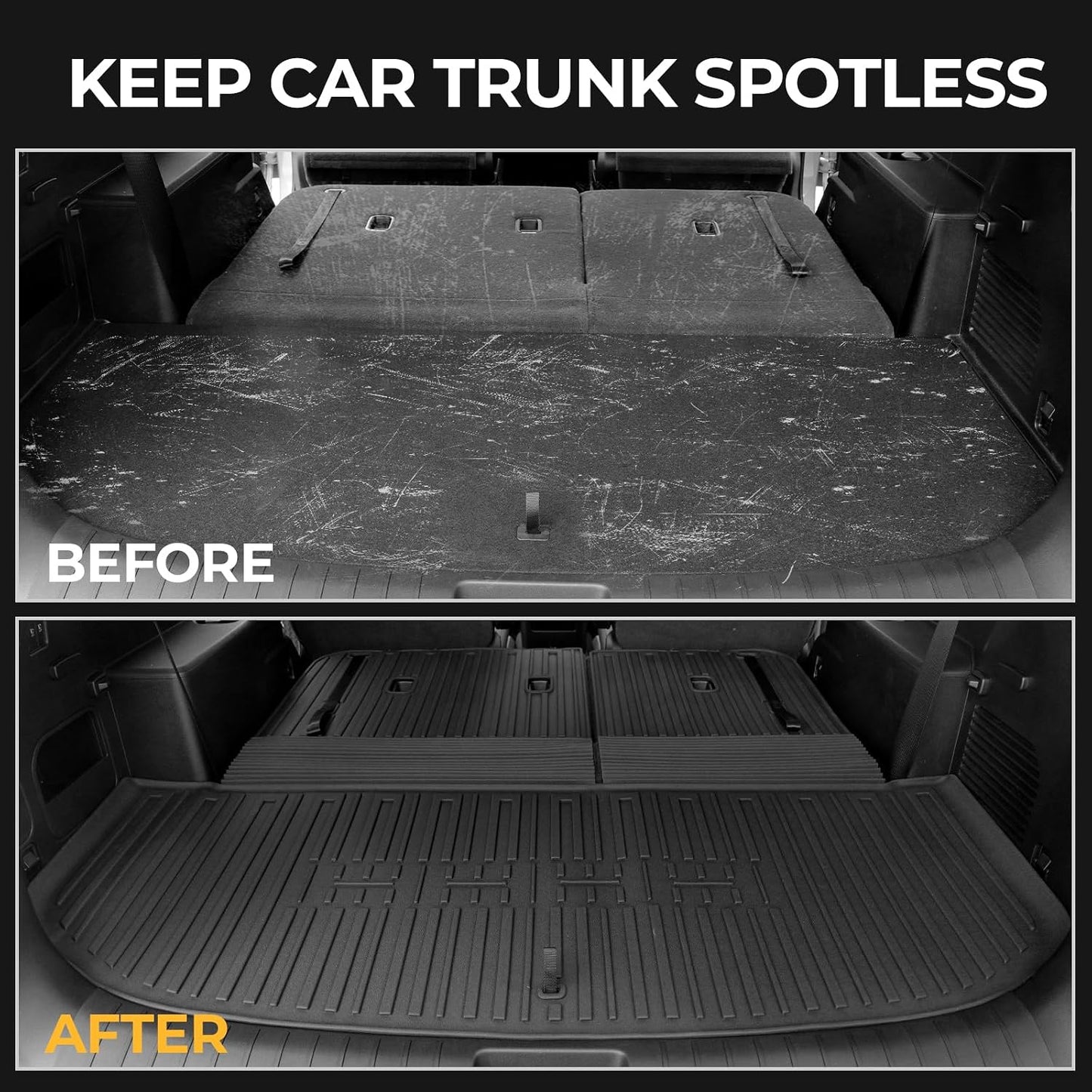 Floor Mats for Kia K5 2021-2026/Hyundai Sonata Gas 2020-2026, All Weather Floor Mats Trunk Cargo Liner Accessories, Full Coverage Set (Fit FWD Models)
