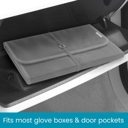 High Road Glove Box Organizer - Insurance and Registration Holder for Car Documents and Paperwork - Expandable Front Seat Organizer with Card Pockets
