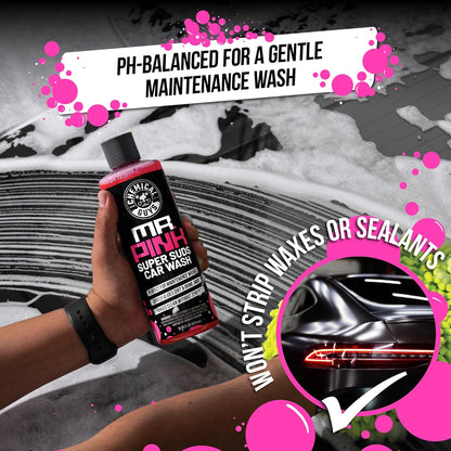 Chemical Guys Mr. Pink Car Wash Soap - 16 oz Super Suds Foaming Car Wash Soap for Cannon, Blaster, or Bucket Washing - pH Balanced, Safe on Wax, Sealant, Ceramic, and Clear Coat Finishes