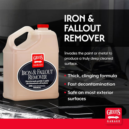 Griot's Garage Iron and Fallout Remover for Car Detailing and Cleaning, Remove Rust, Embedded Debris and Fallout from Multiple Exterior Surfaces 10948, 35oz