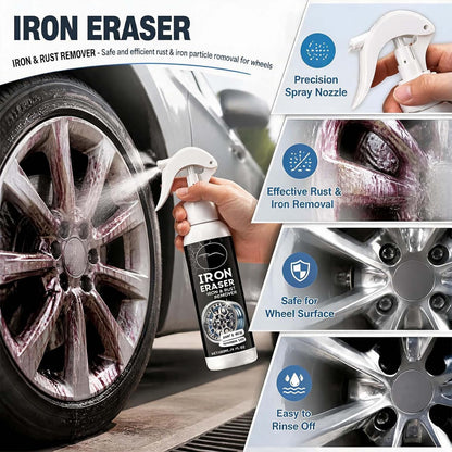 Iron Eraser Rust Remover Spray, Car Rust Remover Cleaner Spray, General rust remover Cleaner spray (120ML-3PCS)