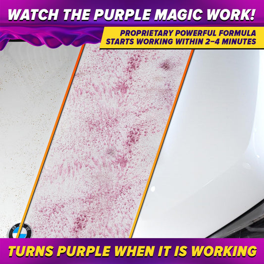 Carfidant Iron Remover for Car Detailing – Color-Changing Formula for Brake Dust & Iron Build-Up | Safe for Paint, Wheels & Coatings | pH Neutral Spray – 16 fl. oz.