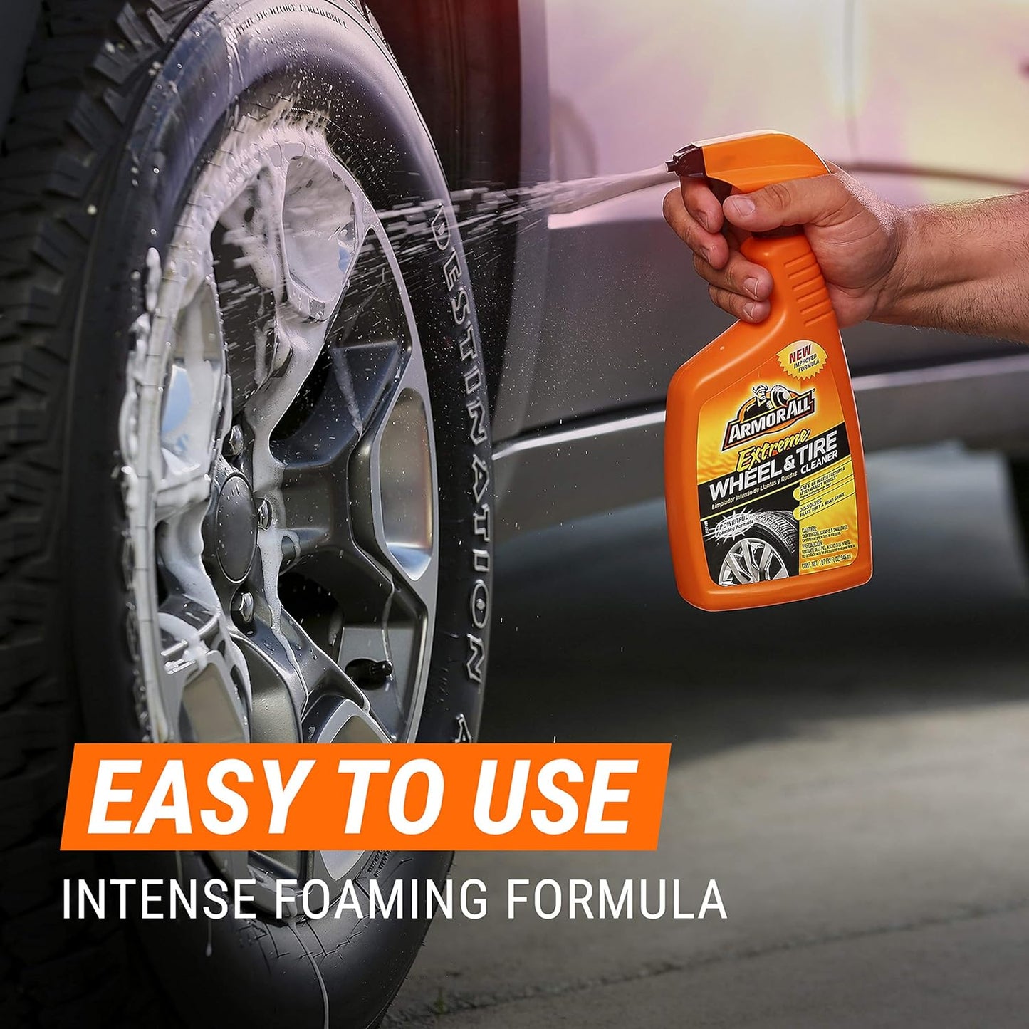 Armor All Extreme Wheel and Tire Cleaner , Car Wheel Cleaner Spray, 24 Fl Oz