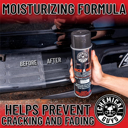 Chemical Guys TVDSPRAY101 Nice & Wet Tire Shine Trim Coating for Rubber, Plastic and Vinyl, Safe for Cars, Trucks, SUVs, Motorcycles, RVs & More, 14.5 fl oz