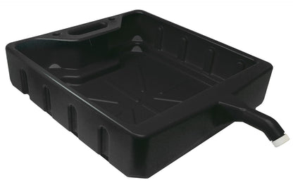 WirthCo Funnel King 20 Quart Open Drain Pan, Heavy-Duty Polyethylene Oil Change Catch Pan, 25 x 18 x 5.5 Inches (32972)