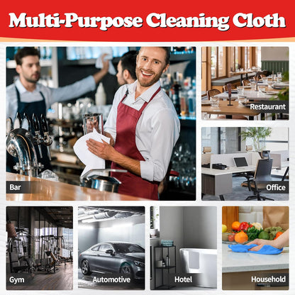 FIXSMITH Shop Towels, Pack of 200, Grey Microfiber Cleaning Cloth Bulk, Microfiber Towels for Cars, All-Purpose Absorbent Cleaning Rags, Dust Cloth for Automotive, Mechanic, Garage, 11.5 x 11.5 inch
