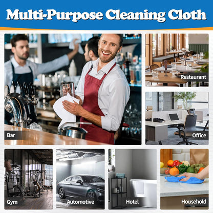 FIXSMITH Microfiber Cleaning Cloth - Pack of 50, Microfiber Towels for Cars 16 x 12 in, Highly Absorbent Cleaning Rags, Lint-Free, Streak-Free Cleaning Cloths for Car Kitchen Home Office