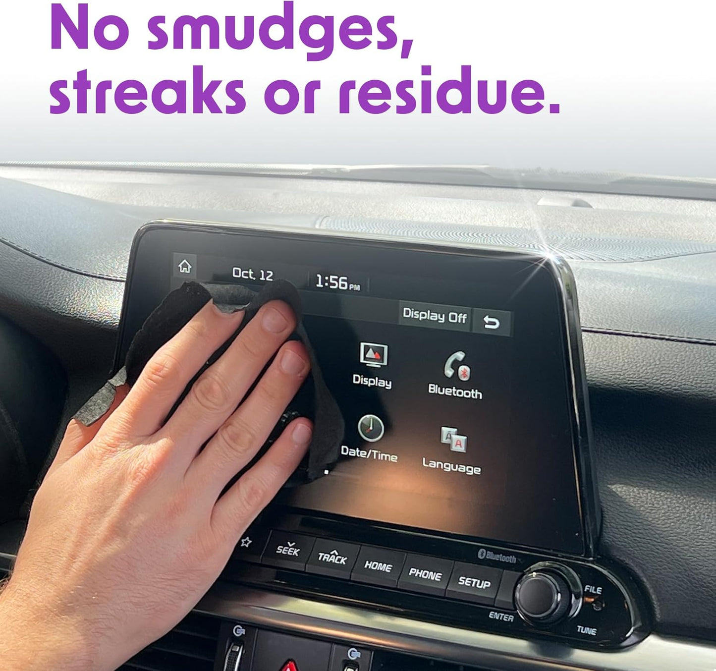 Wipex Auto Interior Car Cleaning Wipes - Plant Based Car Wipes - Lavender Essence, Safe for Vinyl, Rubber, Plastic, Leather, Chrome, Non-Greasy Matte Finish, UV Protectant, 40Ct Car Detailing Supplies