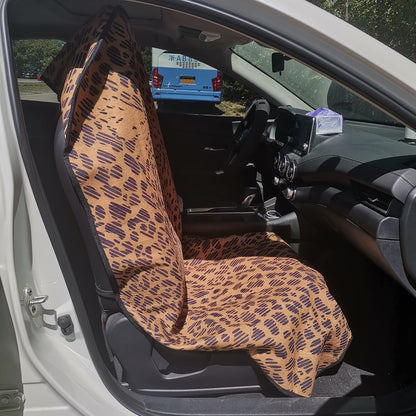 Car Seat Cover Protector Front Seats,for Gym Workout,Running,Swimming,Beach and Hiking,Waterproof Sweat Towel Bucket Seat Covers for Cars SUV Trucks (Black, 1Pcs)