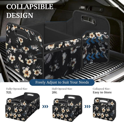 Femuar Car Trunk Organizer with Large Capacity Waterproof Car Accessories for Women & Men, Collapsible Trunk Organizer for Suv/Jeep/Sedan,Tools (Black, Standard)