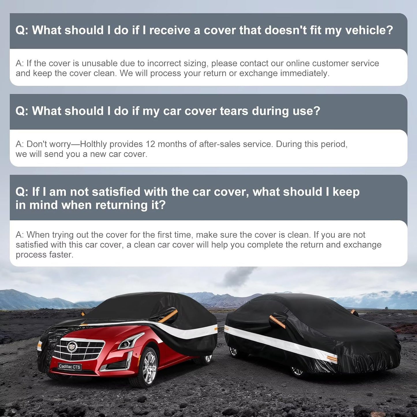 10 Layers Car Cover Custom Fit for Mercedes Benz C Class C250 C300 C43 C63 (1993-2026), Waterproof All Weather for Automobiles, Outdoor Full Cover Sun Dust Rain Protection with Cotton. Black - Colors B