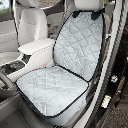 4Knines Car Seat Cover for Dogs – Durable Captains Seat & Front Seat Protector for Dogs, Waterproof, Non-Slip Car Seat Cover for Pets, Easy Install, Protects Vehicle from Dirt, Fur, Scratches (Black)
