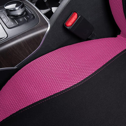 Flying Banner Butterfly car seat Covers ful Set Fashion Universal Lady Woman Female Rear Bench Split Colorized (Pink, 2 Fronts - Lace)