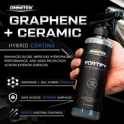 Graphene Ceramic Coating - Ceramic Spray Coating for Cars - Hydrophobic Protection Repels Water - Enhances Gloss and Shine - Protects Paint from Contaminants and Water Spots (16oz)