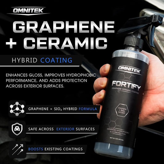Graphene Ceramic Coating - Ceramic Spray Coating for Cars - Hydrophobic Protection Repels Water - Enhances Gloss and Shine - Protects Paint from Contaminants and Water Spots (16oz)