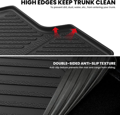 LASFIT Floor Mats for Honda CR-V 2026 2025 2024 2023 (Gasoline & Hybrid & e:FCEV), All Weather TPE Custom Fit Anti-Slip Pet Friendly Car Liners, 1st & 2nd Row Black