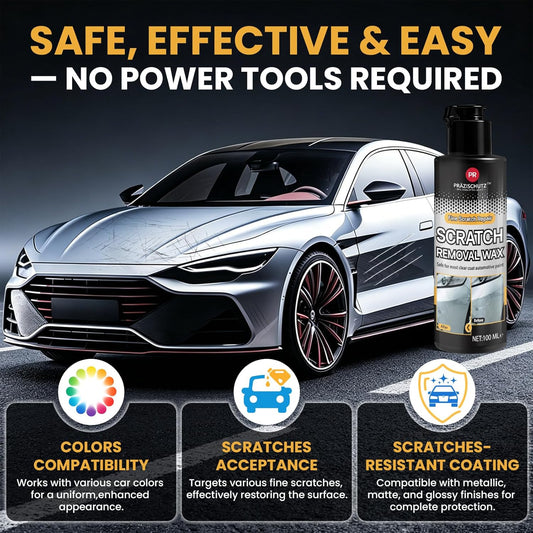 Car Scratch Remover & Polishing Kit – DIY Friendly, Repairs Light Scratches, Restores Shine & Protects Clear Coat, Save on Body Shop, Includes Sponges & Towels (100mL)