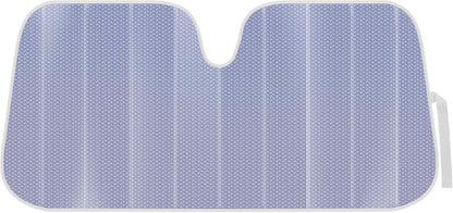 Iridescent Matte White Front Windshield Sunshade-Accordion Folding Auto Shade for Car Truck SUV-Blocks UV Rays Sun Visor Protector-Keeps Your Vehicle Cool- 58 x 27 in