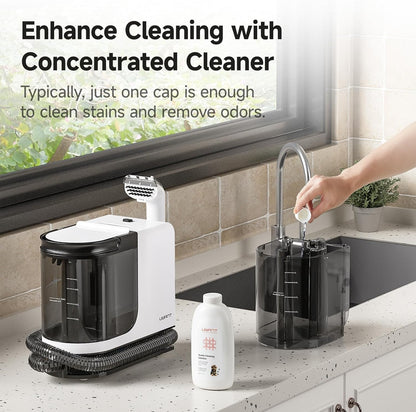Uwant Portable Carpet Cleaner with Steam& Hot Water 18Kpa Upholstery Cleaner Machine for Pets with Cleaning Tools& Solution Carpet Steam Cleaner for set of 1 Cars,Couch,Furniture