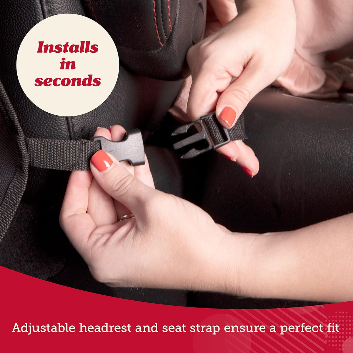 Lusso Gear Seat Back Protector - 2-Pack Kids Kick Mat & Car Seat Organizer - Waterproof Oxford Backseat Cover - 3 Mesh Pockets for Car Organization, Black