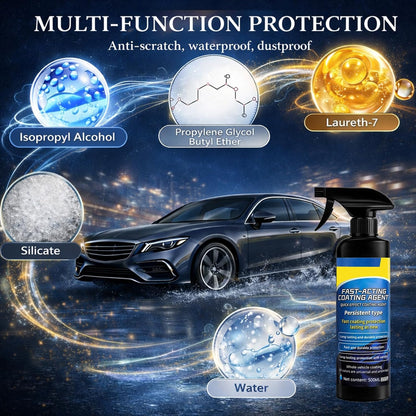 Quick Effect Coating Agent for Cars, 2026 Upgrade Nano Quick Coat Restore Spray, Car Nano Ceramic Coating Spray, Extremely Hydrophobic & High Gloss Shine (16.9 floz)