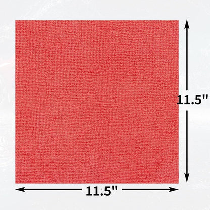 Microfiber Cleaning Cloth, 100 Pack Cleaning Rags Microfiber Towel Bulk Absorbent Lint-Free Wash Cloths, All-Purpose Shop Towels for Cars, Automotive, Garage, Home & Kitchen 11.5"*11.5"