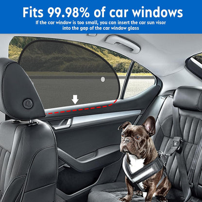2026 New Upgrade Car Window Shades for Side Window(4 Pack),Car Window Shade for Baby with 8 Suction Cups,Sun Shade Side Window Can Blocks 99.98% UVR,Sun Shade for Window