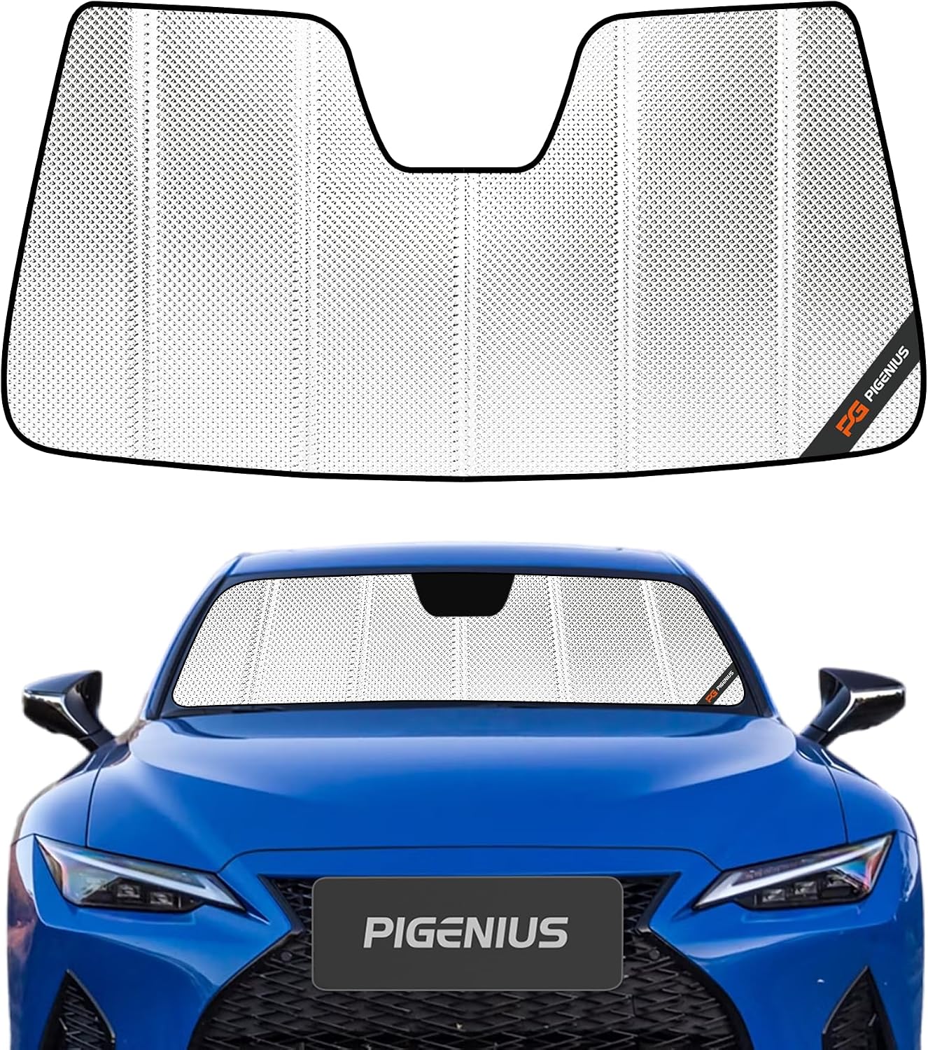Pigenius Windshield Sun Shade for Lexus RX350/RX450h 2010-2015 Front Window Sunshade - AstraGuard