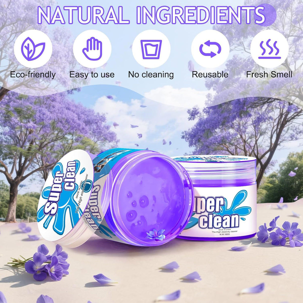 TeSabMi Car Cleaning Gel Car Cleaning Putty Car Putty Car Interior Cleaner Car Slime Car Detailing Kit Car Accessories Gifts for Dad Men Him Women Stocking Stuffers Pink