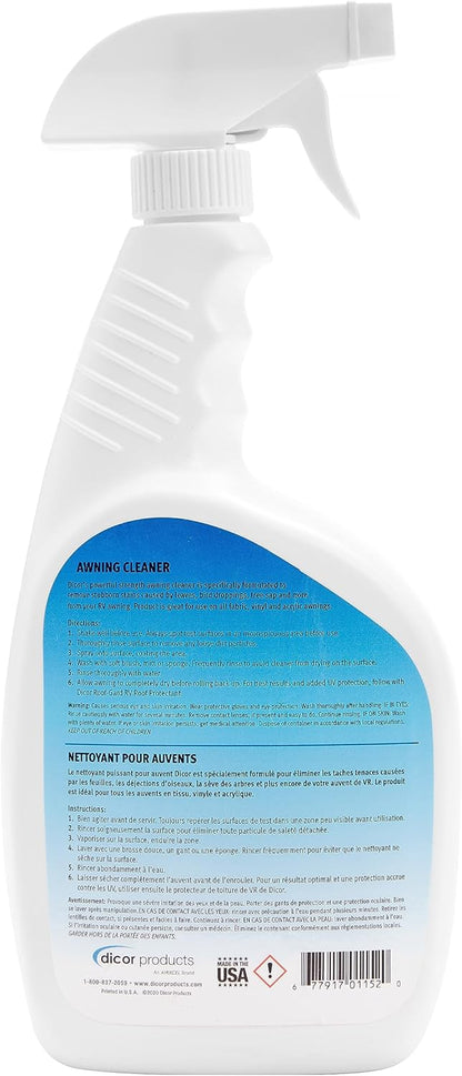 Dicor CP-BTR320S Bug & Tar Remover Cleaner Spray for RV Roofs and Exterior, White