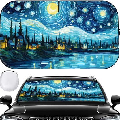 Windshield Sun Shade - Windshield Sun Shade Foldable Offers Ultimate Protection for Car Interior UV Protection Car
