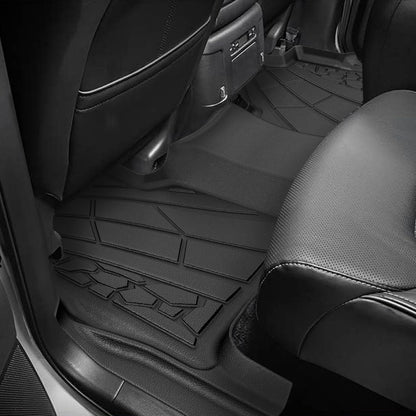 KARPAL Floor Mats for 2007-2013 Chevy Silverado & GMC Sierra 1500 Crew Cab / 2007-2014 2500/3500 HD(Footwell Coverage), All-Weather TPE Custom Fit Floor Liners Car Accessories
