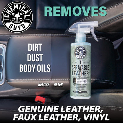 Chemical Guys Leather Conditioner, Vintage Series - Conditions, Nourishes, and Protects Natural, Synthetic, and Faux Leather Seats, Interiors, Apparel & Accessories, 16 fl oz